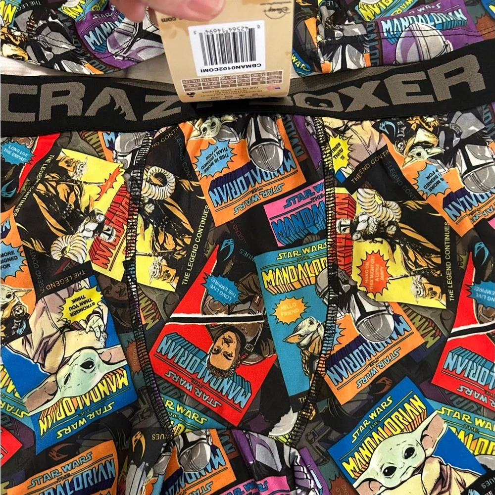 NWT (2) Disneys Mandalorian Crazy Boxers size L